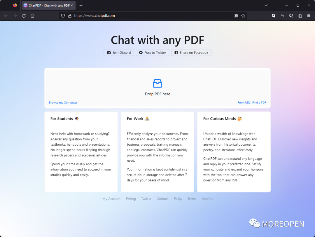ChatPDF: 解读PDF的好帮手