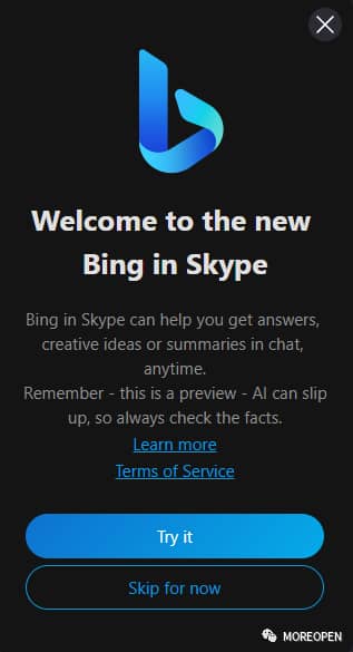 Skype & Bing 新玩法
